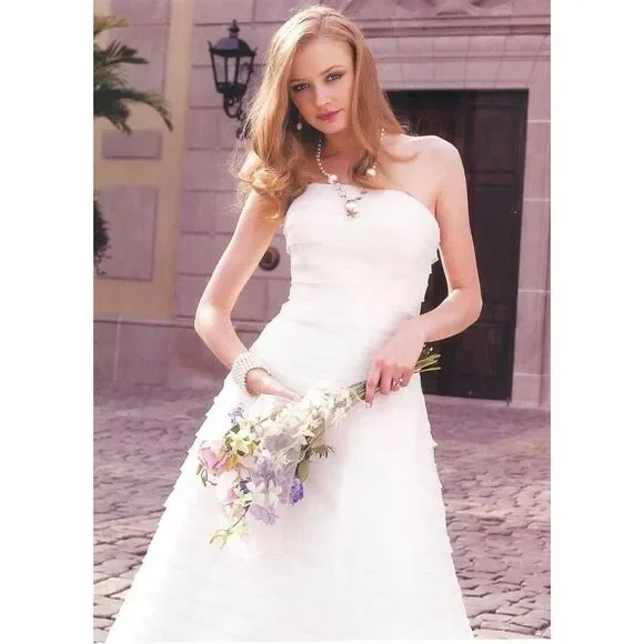 david's bridal organza wedding dress New David's Bridal Wedding Dresses